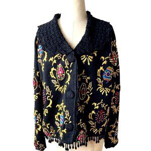 Vintage Michael Simon  circa 1993 cardigan small exceptional condition throughou